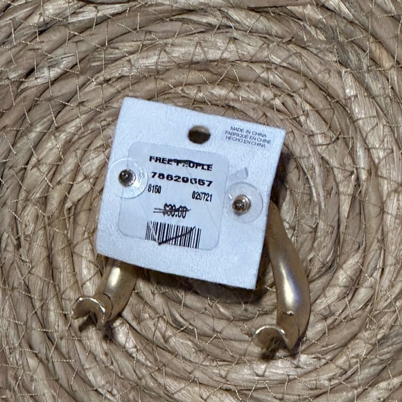 Free People gold hoop earrings - Picture 3 of 5